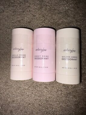 Amber Glow Sweet Rose Deodorant Stick - Pink